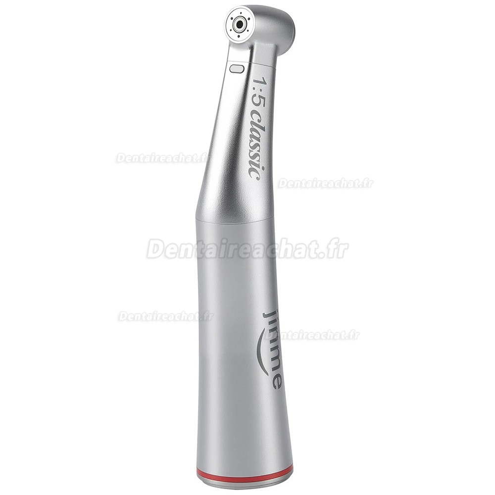 Contre angle bague rouge dentaire Jinme W15LW à fibre optique